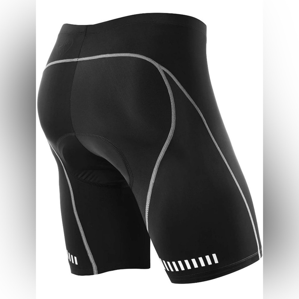 NWT- NOOYME Men's Cycling Shorts 3D Gel Padded  SIZE: 2XL  COLOR: Black